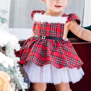 Plaid Tutu Christmas Dress